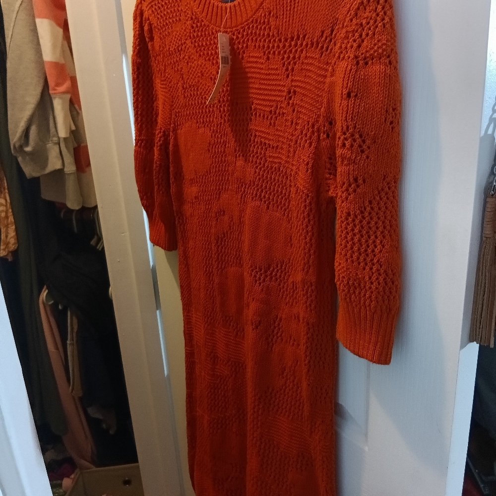 NWT Anthropologie Maeve Pointelle Knit Dress - Size S​ - Picture 8 of 13